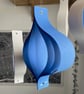 Large Blue and White Mid Century Style Hanging Ornaments - Image 7