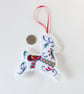 Christmas Reindeer decoration, embroidered - Image 3