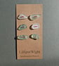Set of six sea foam sea glass buttons - Image 3