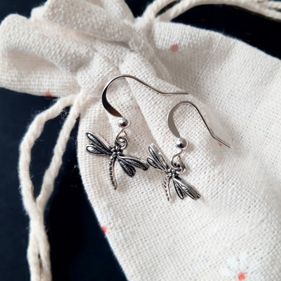 Petite Dragonfly Earrings