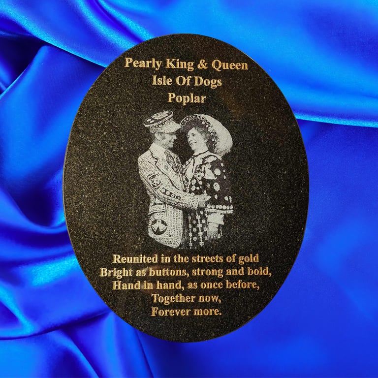 Personalised Laser Engraved Memorial Plaque. 