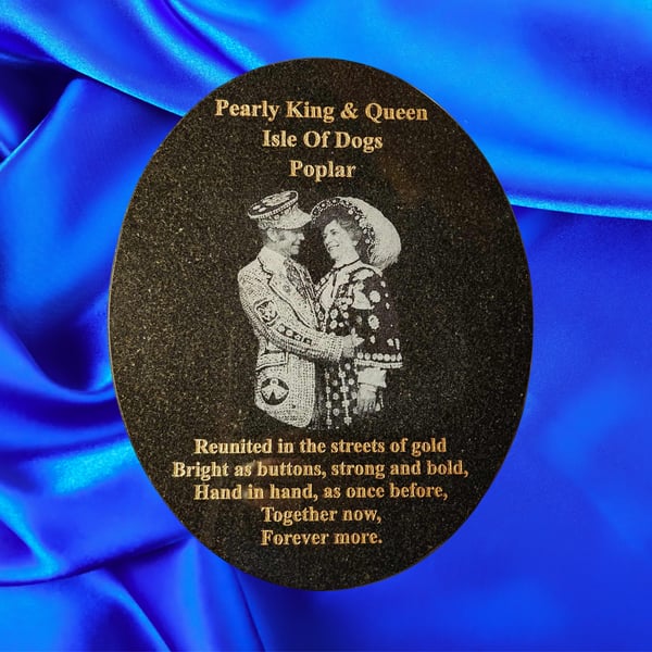 Personalised Laser Engraved Memorial Plaque. 