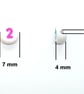7mm Flat Round Number Beads - White Acrylic Beads with Colourful ...