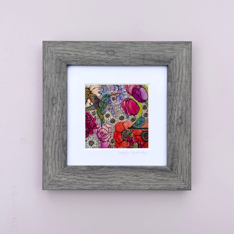 'Exotic' 5" x 5" Framed Print