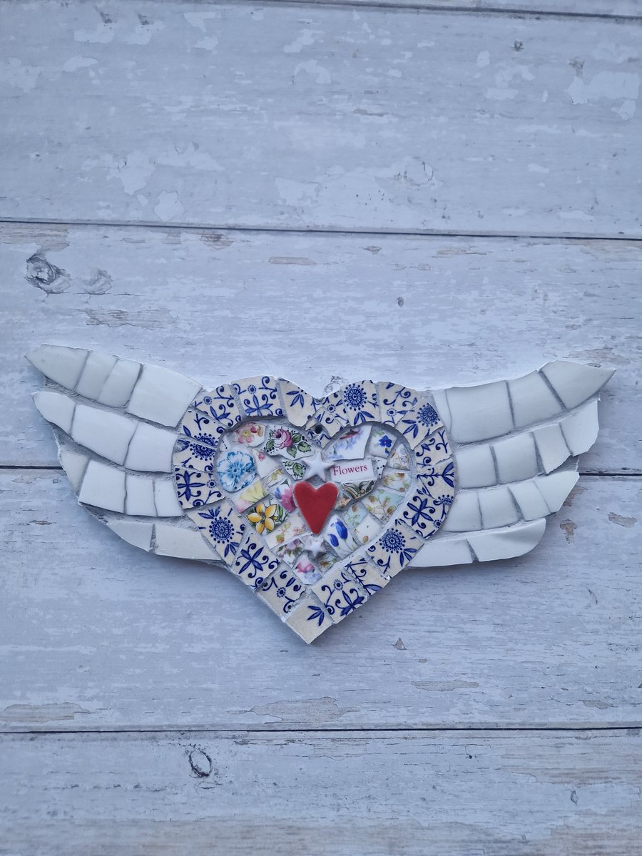 Winged Heart Mosaic 