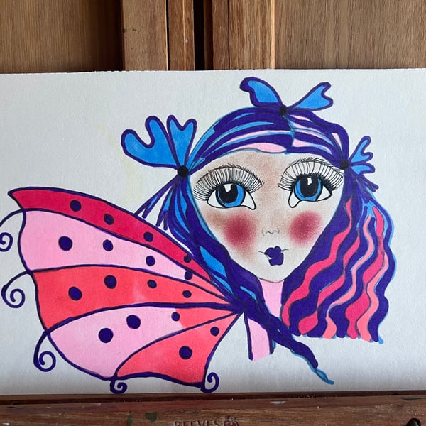 Fairy Drawing - Folksy