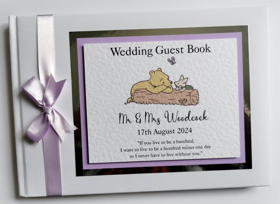 Winnie the Pooh Wedding Guest Book, Winnie wedding gift
