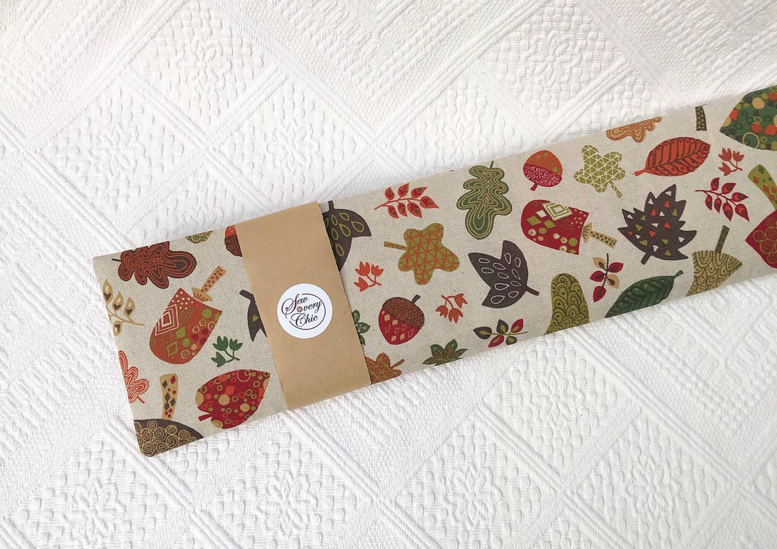 Microwave Wheat Bag I Autumn Leaf design I 50cm lavender heat bag I 