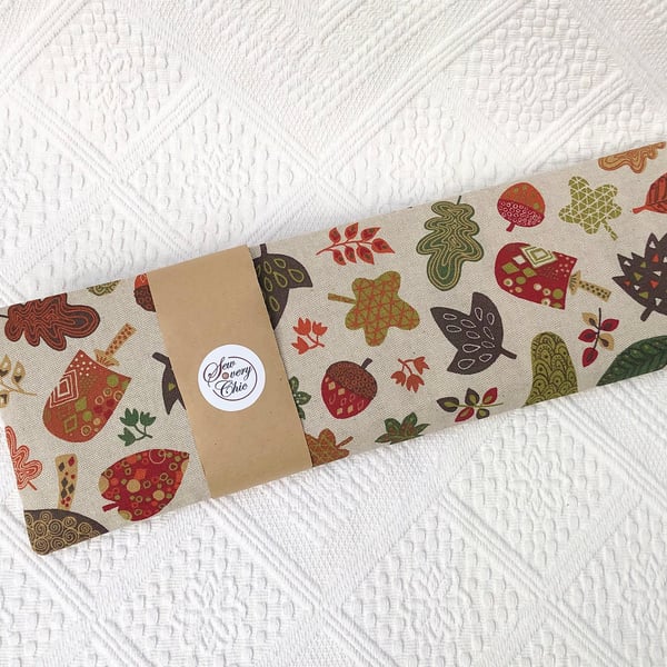 Microwave Wheat Bag I Autumn Leaf design I 50cm lavender heat bag I 