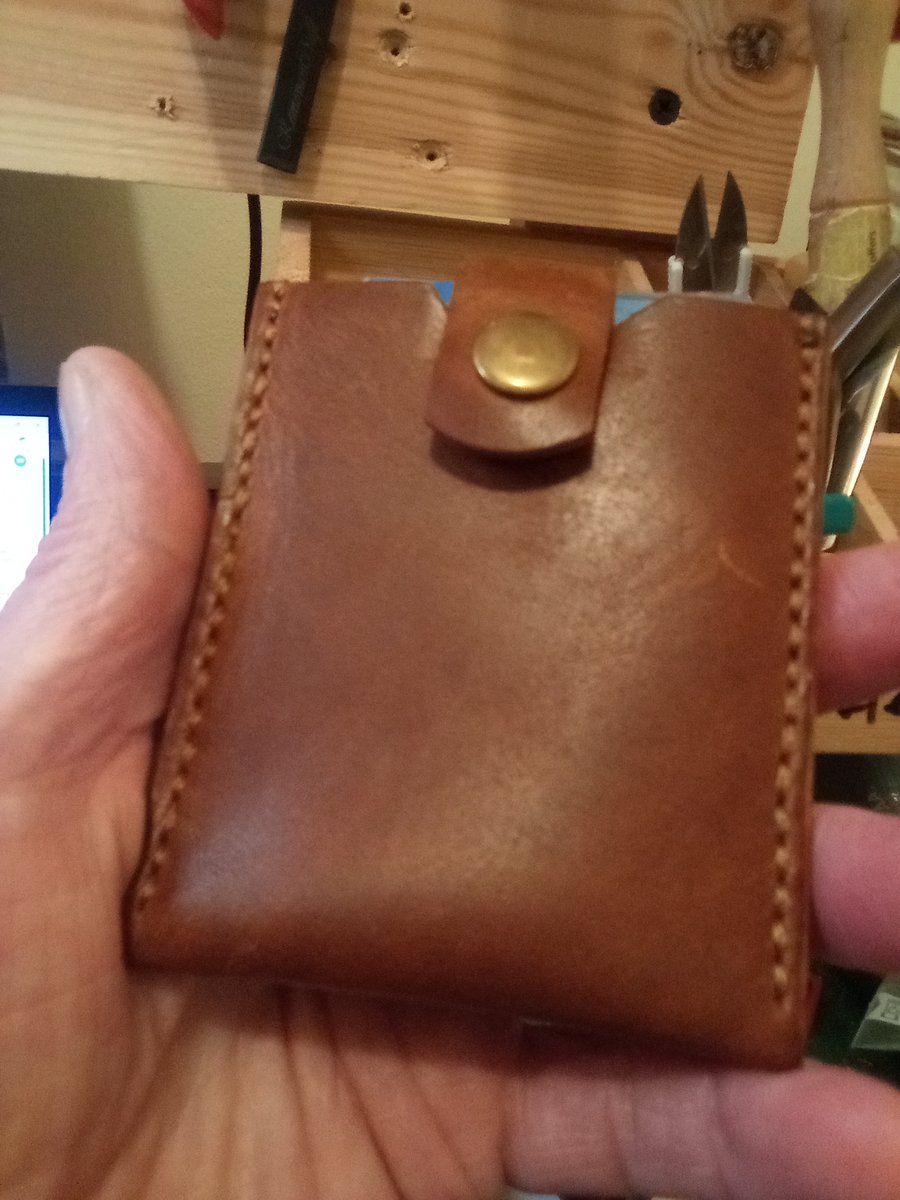 Genuine leather hand made wallet 