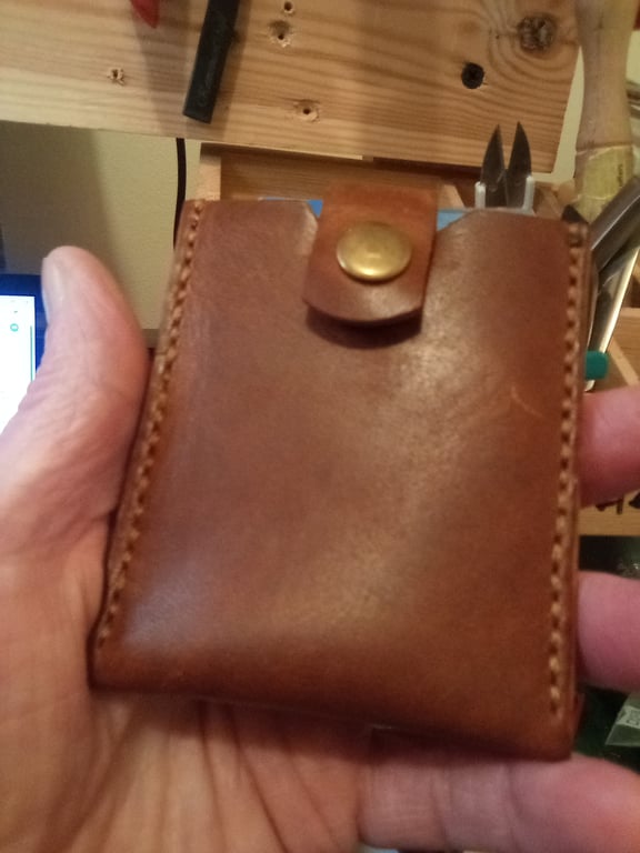 Genuine leather hand made wallet 