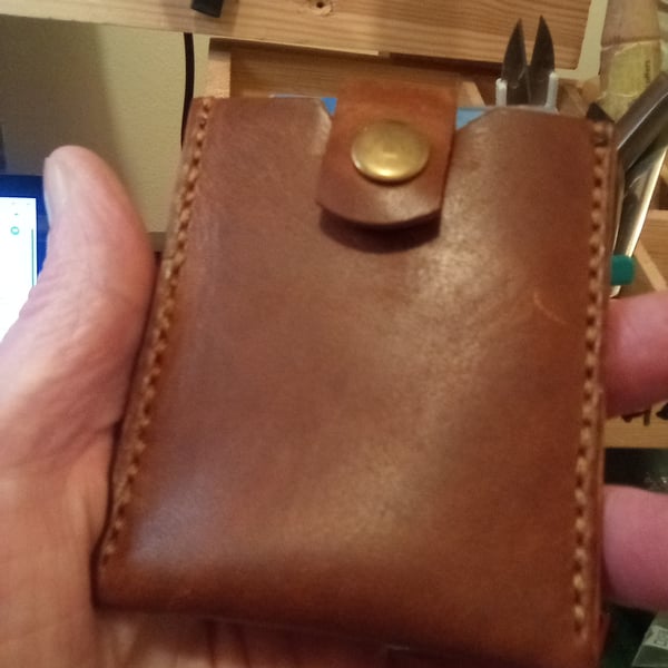 Genuine leather hand made wallet 