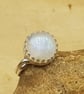 Rainbow moonstone adjustable Ring. June Birthstone - Image 1