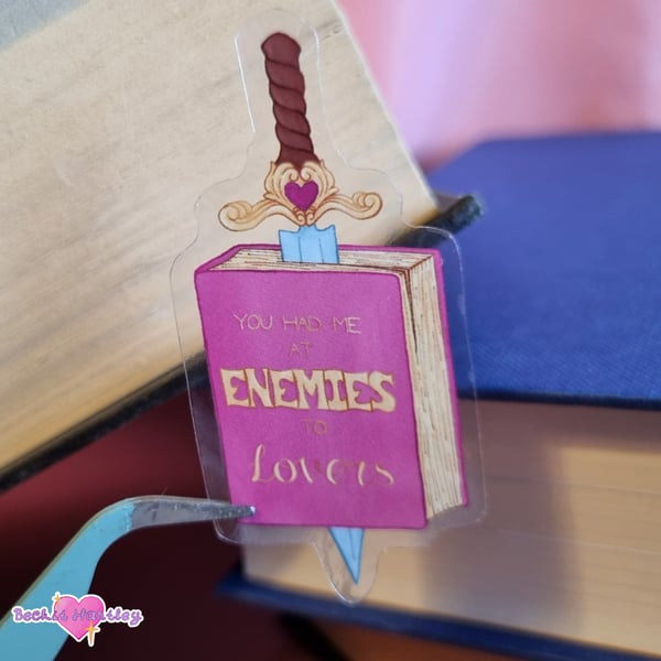 Enemies To Lovers - Die Cut Clear Stickers - Illustrated Stickers