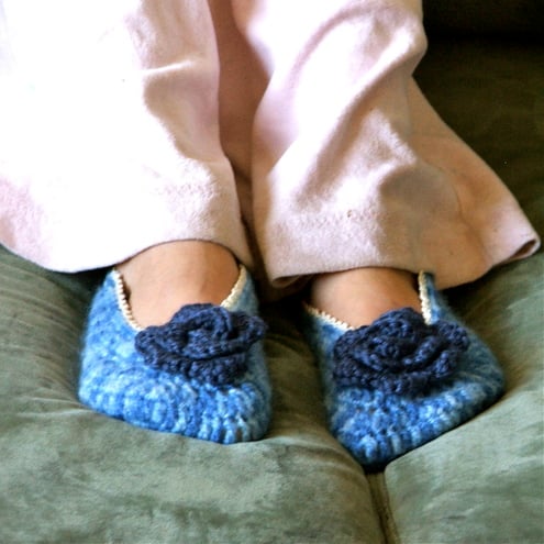 Crochet Slippers - reserved listing for QueenBUK
