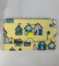 Beach huts card case, Seaside travel pass holder, 4 options, Handmade - Image 5