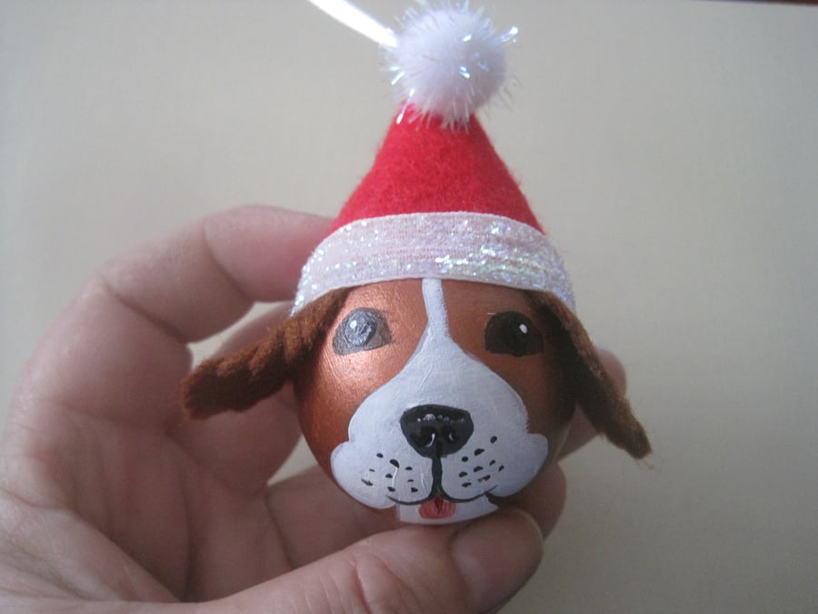 Dog Christmas Bauble Decoration