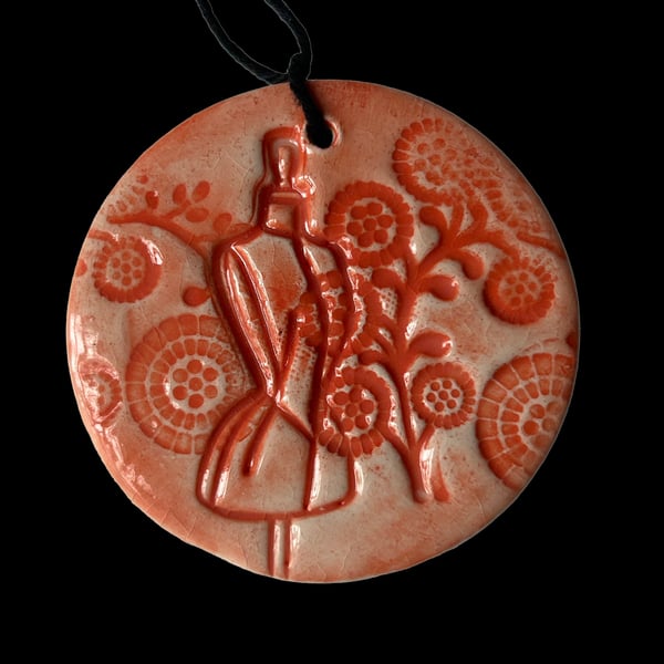 Ceramic Love Token: Keepsake: Red