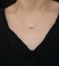 Recycled Sterling Silver And 14ct Filled Gold Barrel Pendant  - Image 6