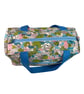 Large wash bag in Liberty cotton, floral toiletries bag with handles and pocket. - Image 2