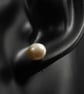  Natural freshwater pearl cream stud earrings, pearl jewelry, Gemini gift - Image 2