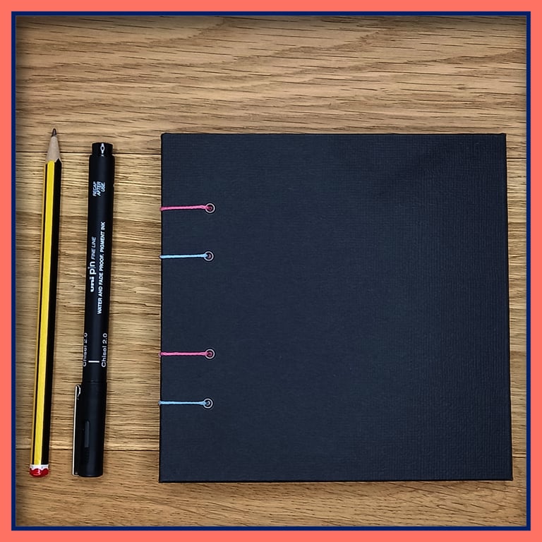 Coptic Notebook black