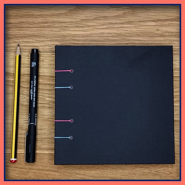 Coptic Notebook black