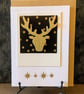 Wood Stag Christmas Card - Image 1