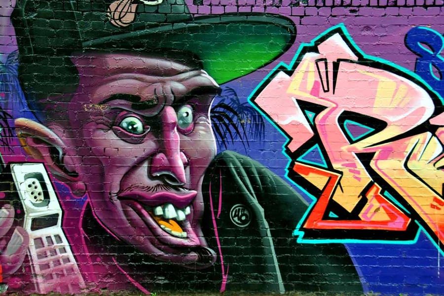 Street Art Graffiti Digbeth Birmingham UK Photograph Print