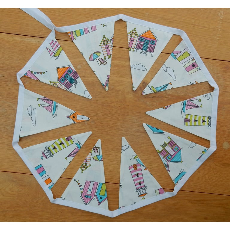 Bunting beach huts