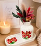 Handmade Butterfly & Tulip Decorative Set 