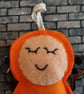Orange Angel Lavender Bag - Heart Embellishment - Image 2
