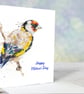 Goldfinch Mother's Day card, premium quality, 5x7
