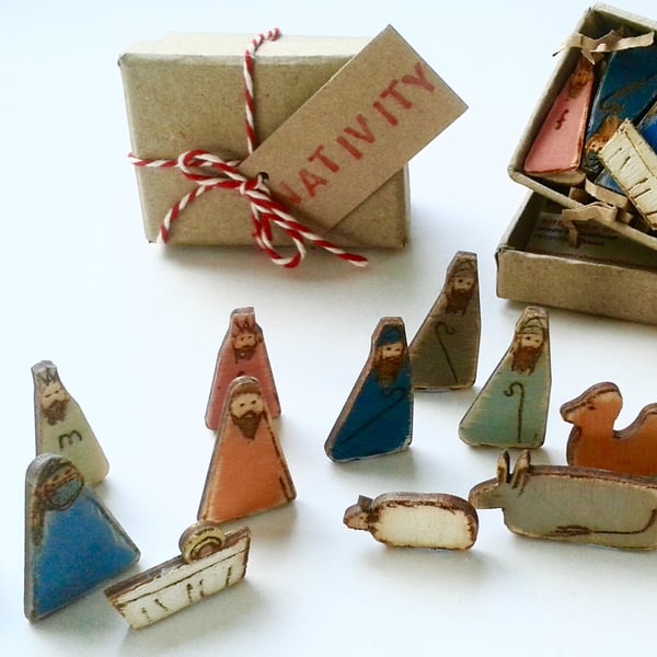 Miniature Nativity Scene