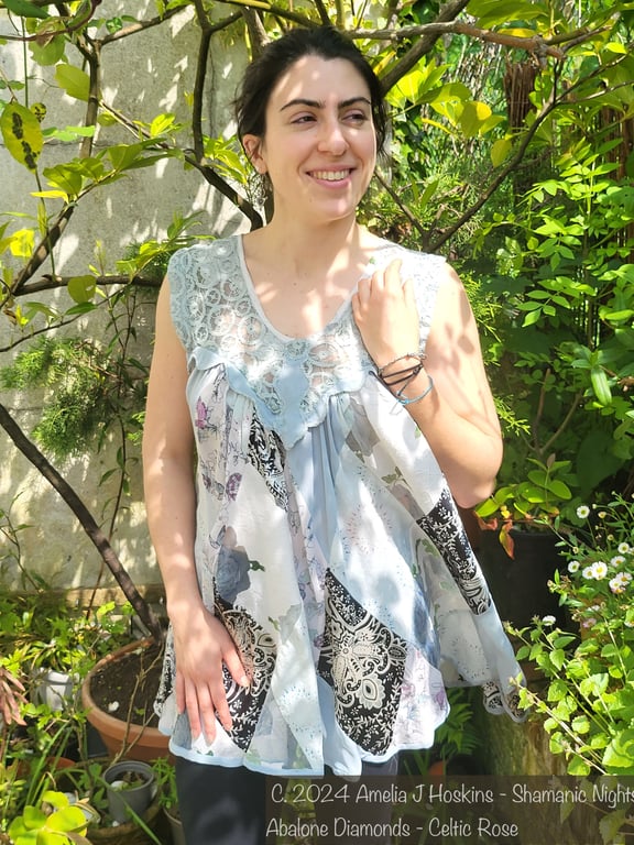 Abalone Diamonds Summer Smock Dress