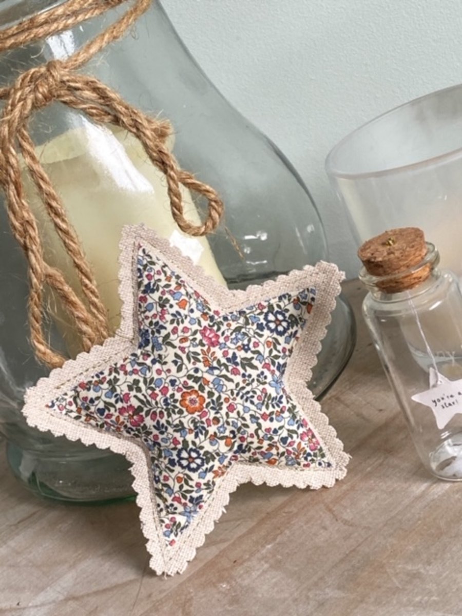 Fabric star door hanger gift, hanging star, star decoration