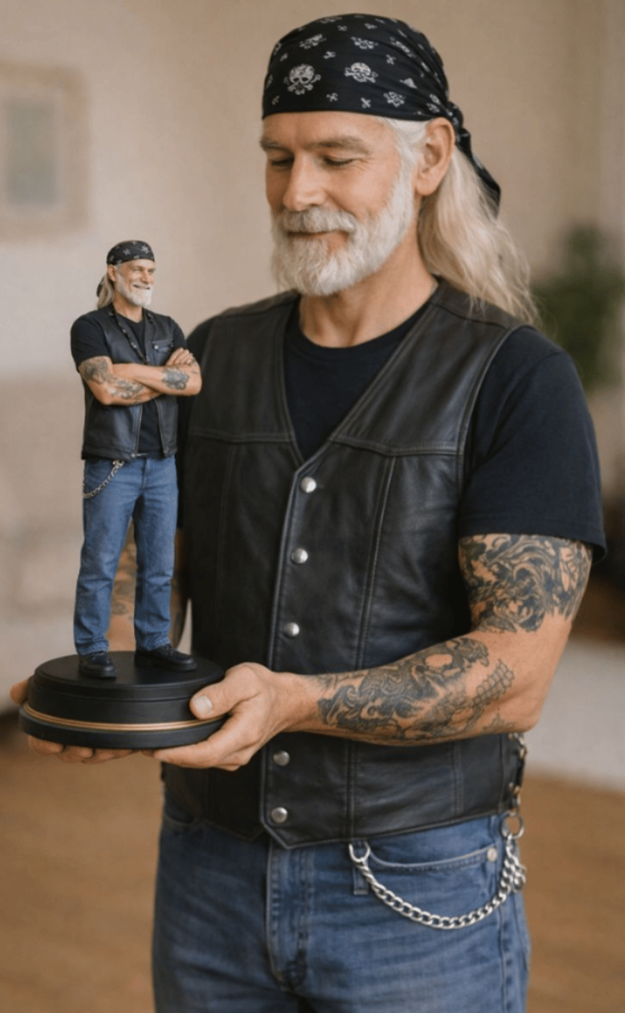 Custom 3D Printed Figurine Personalised Mini Statue Hand Painted Made to Order