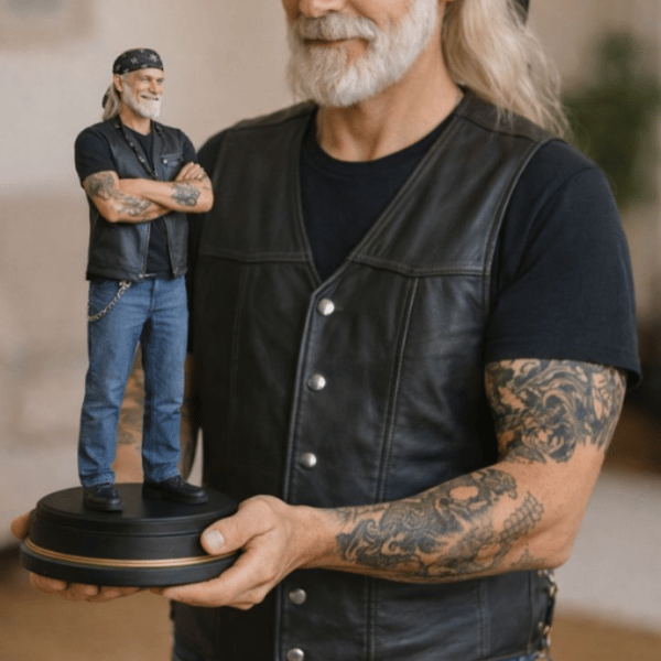 Custom 3D Printed Figurine Personalised Mini Statue Hand Painted Made to Order