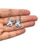 Pigeon Earrings - Handpainted - Bird Earrings