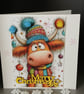 Highland Cow Christmas Card  - Image 4