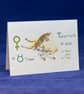 Astrology star sign Taurus greetings card - Image 1
