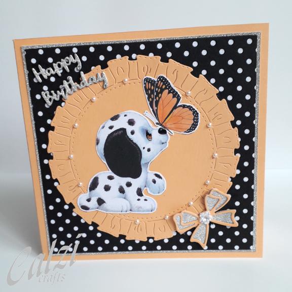 Dalmatian Puppy Spotted Birthday Card
