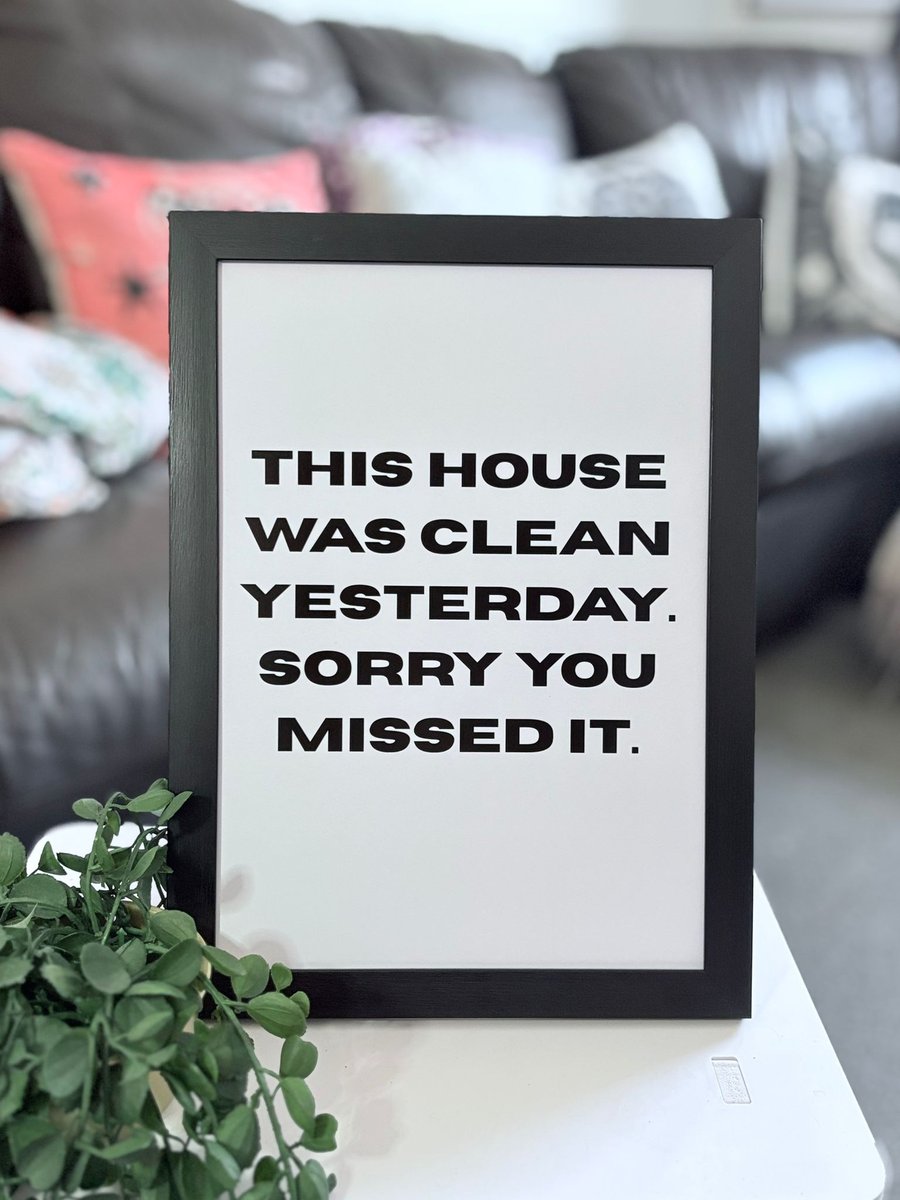 A4 Framed Funny Quote