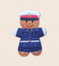 Royal Marine Gingerbread Decoration - Embroidered Military Character