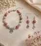 Elegant Hand-Made Tree of Life Bracelet and Earrings Set