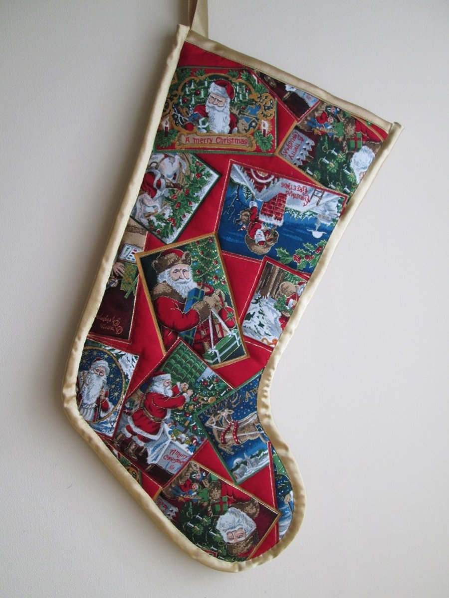 SALE - Santa's Album Christmas Stocking 1
