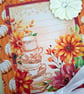Autumn pumpkin Card - Greeting Card - Teacup Card - Treasured Keepsake - Image 3