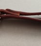 Leather Key Ring With Solid Brass Lobster Clip And Copper Saddle Rivet - Image 2