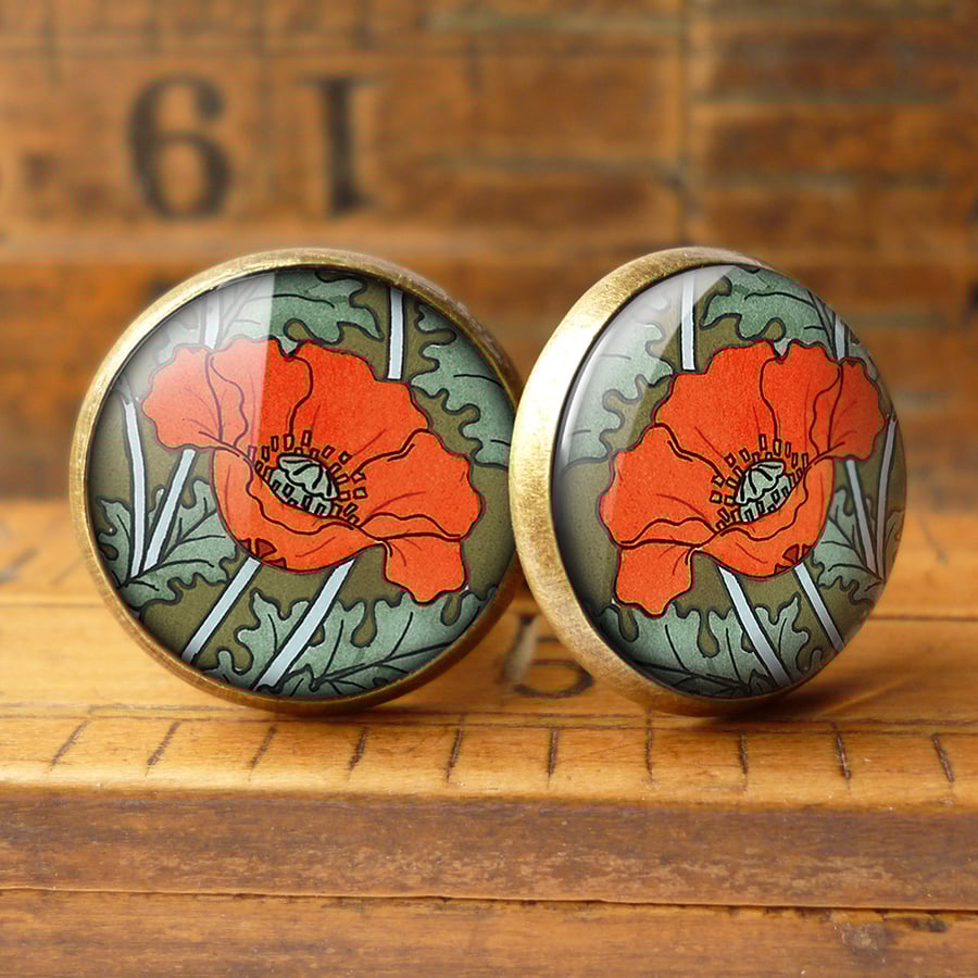 Poppy Cufflinks (AN07)