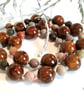 Statement Bronzite & Agate Silver Plate Necklace - Image 3